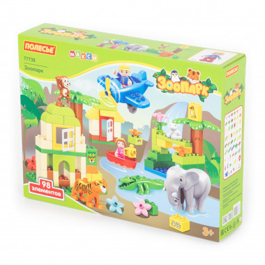 Конструктор Макси Зоопарк (98 элементов) — Полесье Россия