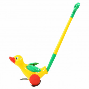 Каталка Утёнок с ручкой — Полесье Россия