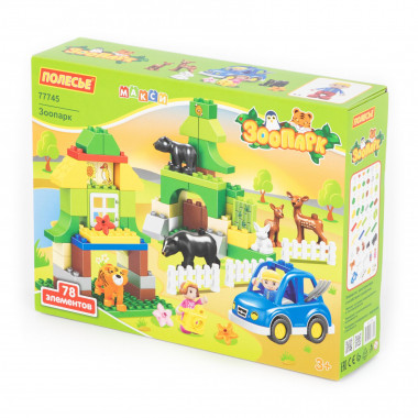 Конструктор Макси Зоопарк (78 элементов) — Полесье Россия