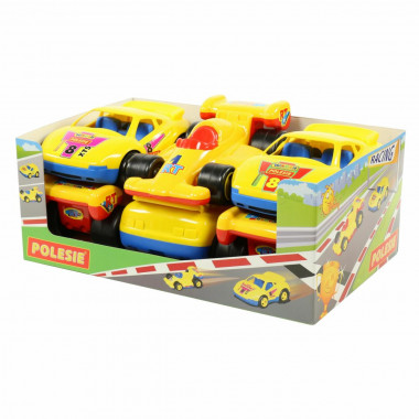Автомобиль Гоночный (Дисплей) Ралли (3 шт) и Формула (3 шт) — Полесье Россия