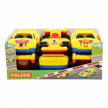 Автомобиль Гоночный (Дисплей) Ралли (3 шт) и Формула (3 шт) — Полесье Россия