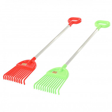 Грабли №21  с ручкой и алюминиевым черенком (74,5 см) — Полесье Россия