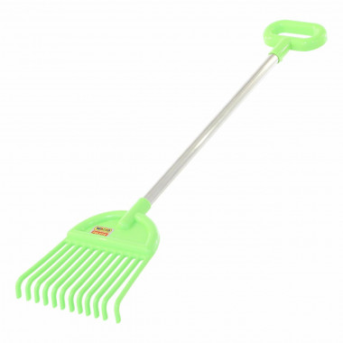 Грабли №21  с ручкой и алюминиевым черенком (74,5 см) — Полесье Россия