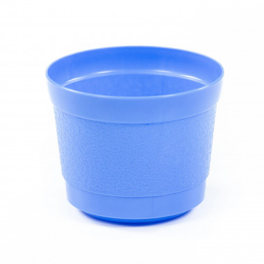 Цветочный горшок синий Жасмин д.132 мм - 0,8 л — Полесье Россия