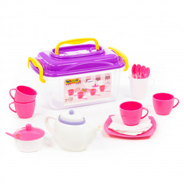 Набор детской посуды Алиса на 4 персоны (19 элементов) — Полесье Россия