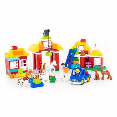 Конструктор Макси Весёлая ферма (156 элементов) — Полесье Россия
