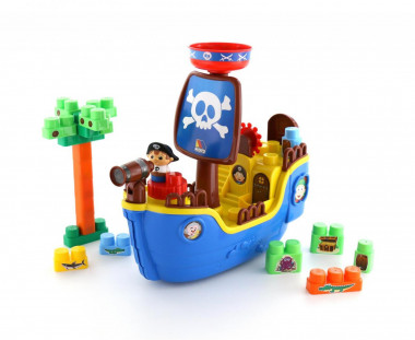 Пиратский корабль + конструктор (30 элементов) — Полесье Россия