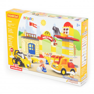 Конструктор Макси Строительная фирма (90 элементов) — Полесье Россия