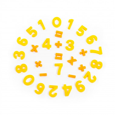 Первые уроки на магнитах (20 цифр + 10 математических знаков) — Полесье Россия