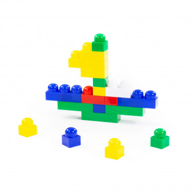 Конструктор &quot;Юниор&quot; (40 элементов) (в контейнере) — Полесье Россия