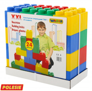 Конструктор строительный XXL, 24 элемента Wader 37503 — Полесье Россия