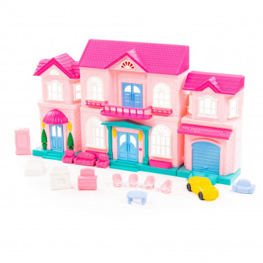 Кукольный домик София с набором мебели и автомобилем — Полесье Россия
