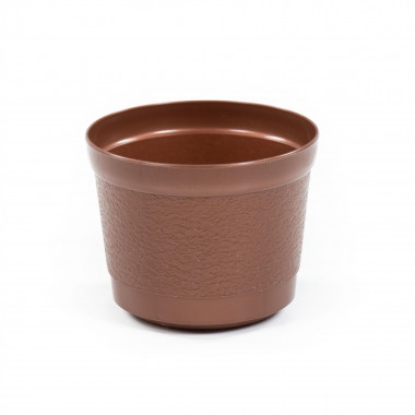 Цветочный горшок коричневый перламутр Жасмин d155 мм, h121 мм - 1,5 л — Полесье Россия