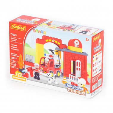 Конструктор Макси Пожарная станция (35 элементов) — Полесье Россия