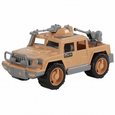 Автомобиль-пикап военный Защитник-Сафари с 2-мя пулемётами — Полесье Россия