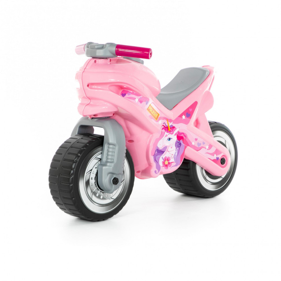 Каталка-мотоцикл MX розовая фото 1 — Полесье Россия