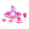 Набор детской посуды Алиса с подносом на 4 персоны (Pretty Pink) фото 1 — Полесье Россия