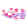 Набор детской посуды Алиса с подносом на 4 персоны (Pretty Pink) фото 3 — Полесье Россия