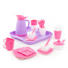 Набор детской посуды Алиса с подносом на 4 персоны (Pretty Pink) фото 4 — Полесье Россия