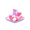Набор детской посуды Алиса с подносом на 4 персоны (Pretty Pink) фото 5 — Полесье Россия