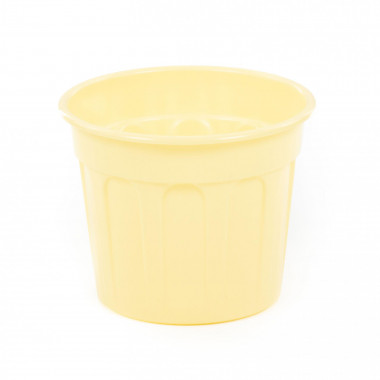 Цветочный горшок светло-желтый Полина d140 мм, h112 мм - 1 л — Полесье Россия