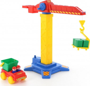 Башенный кран №1 + автомобиль — Полесье Россия