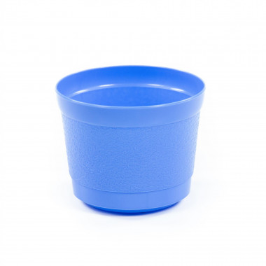 Цветочный горшок синий Жасмин d155 мм, h121 мм - 1,5 л — Полесье Россия