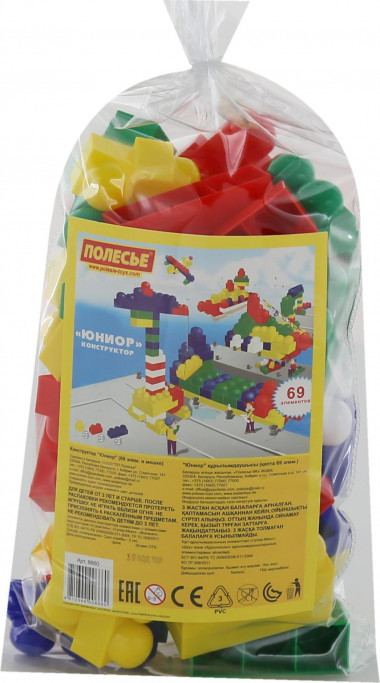 Конструктор Юниор 69 элементов — Полесье Россия