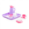 Набор детской посуды Алиса с подносом на 2 персоны (Pretty Pink) фото 1 — Полесье Россия
