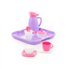 Набор детской посуды Алиса с подносом на 2 персоны (Pretty Pink) фото 3 — Полесье Россия