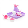 Набор детской посуды Алиса с подносом на 2 персоны (Pretty Pink) фото 5 — Полесье Россия