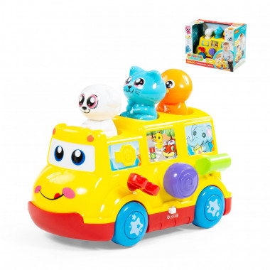 Игрушка развивающая &quot;Школьный автобус&quot; (в коробке) — Полесье Россия