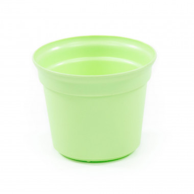 Цветочный горшок светло-зеленый Эва d130 мм, h106 мм - 0,8 л — Полесье Россия