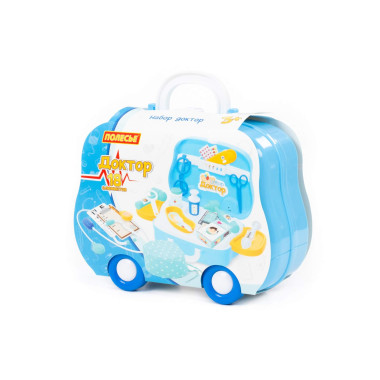 Набор Доктор №17 (18 элементов) (в чемоданчике на колёсиках) — Полесье Россия