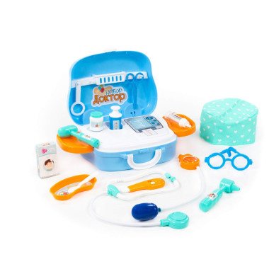 Набор Доктор №17 (18 элементов) (в чемоданчике на колёсиках) — Полесье Россия