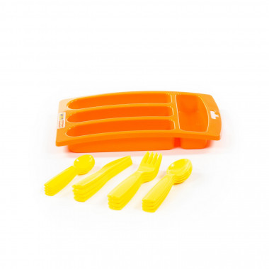 Лоток со столовыми приборами Алиса на 4 персоны — Полесье Россия