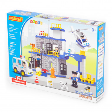 Конструктор Макси Полицейский участок (94 элемента) — Полесье Россия