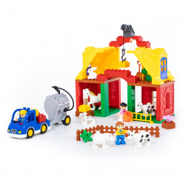 Конструктор Макси Весёлая ферма (65 элементов) — Полесье Россия