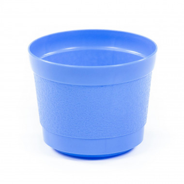 Цветочный горшок синий Жасмин d173 мм, h140 мм - 2 л — Полесье Россия