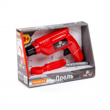 Дрель игрушечная (красная) (в коробке) — Полесье Россия