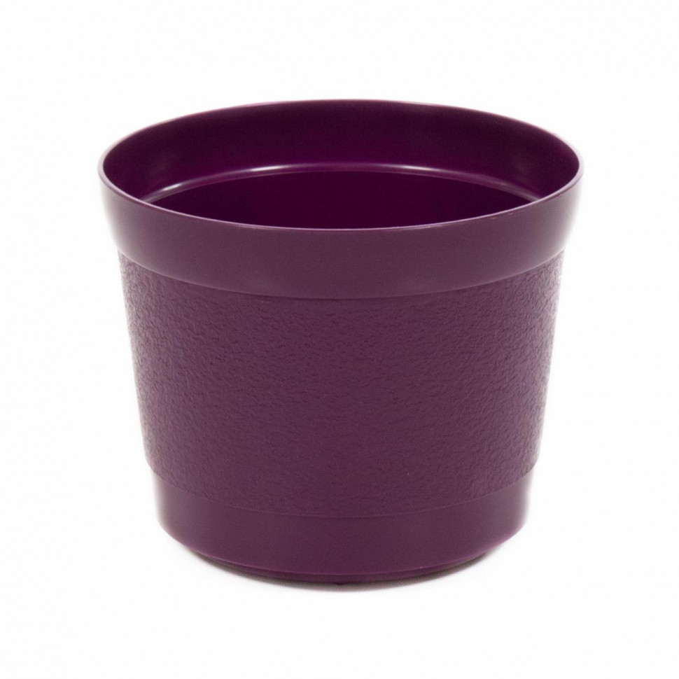 Цветочный горшок фиолетовый Жасмин d173 мм, h140 мм - 2 л фото 1 — Полесье Россия
