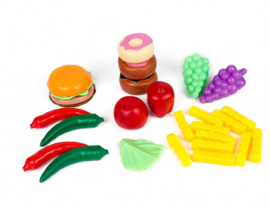 Набор игрушечных продуктов 120 элементов в сеточке — Полесье Россия