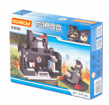 Конструктор Классик Город. Полиция-1.2 (111 эл.) совместим с Лего — Полесье Россия