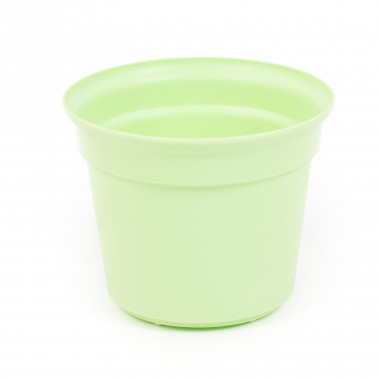 Цветочный горшок светло-зеленый Эва d150 мм, h121 мм - 1,25 л — Полесье Россия