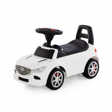 Каталка-автомобиль SuperCar №4 с музыкой (белая) — Полесье Россия