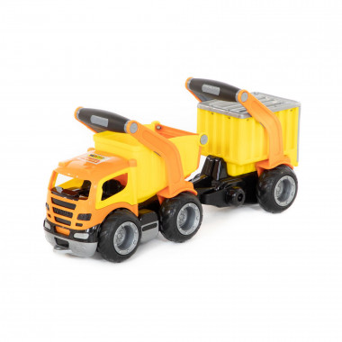 Игрушечный самосвал с полуприцепом, серия ГрипТрак — Полесье Россия