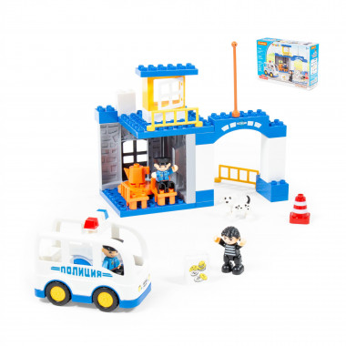 Конструктор Макси Полицейский участок (36 элемента) — Полесье Россия