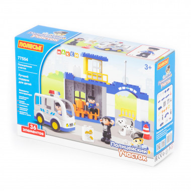 Конструктор Макси Полицейский участок (36 элемента) — Полесье Россия