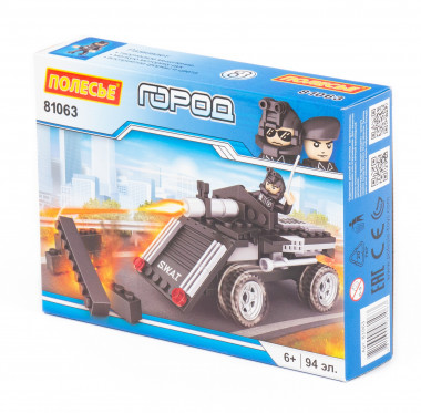 Конструктор Классик Город. Полиция-1.3 (94 эл.) совместим с Лего — Полесье Россия