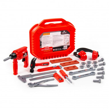 Набор инструментов №18 (27 элементов) (в чемоданчике) — Полесье Россия